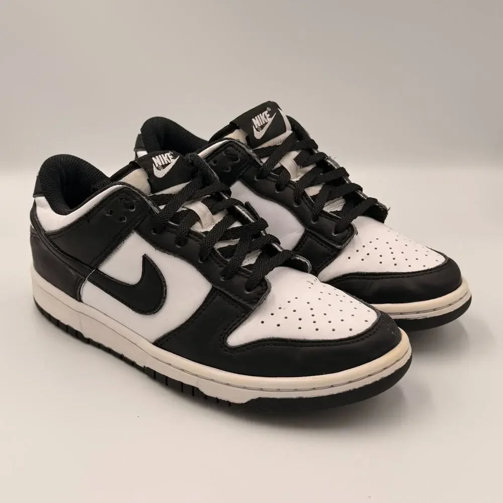 Nike Dunk Low GS Black White Panda Sneakers Size US 6.5Y